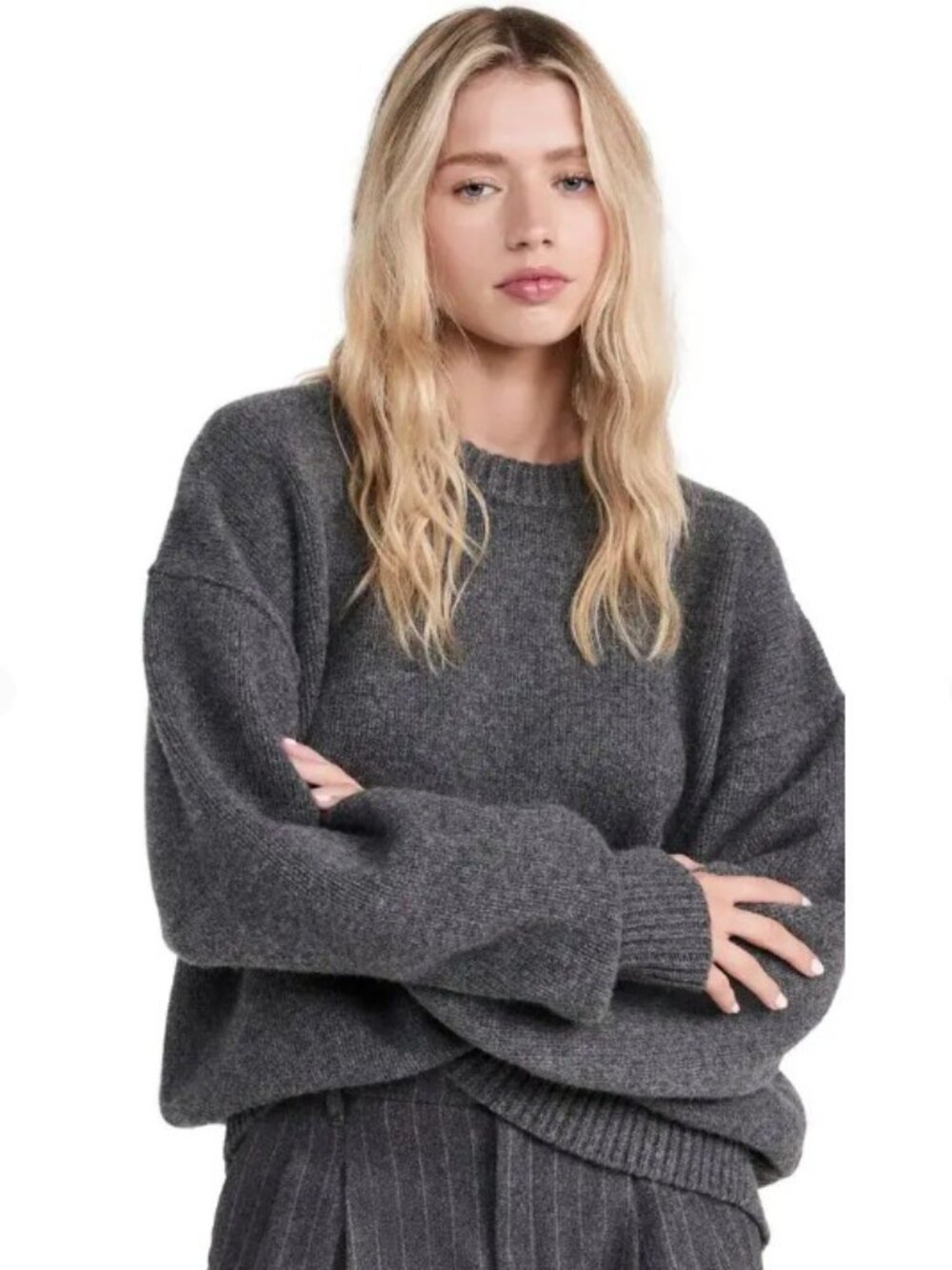 Sold Out NYC Signature Crew in Charcoal  - Sz LG